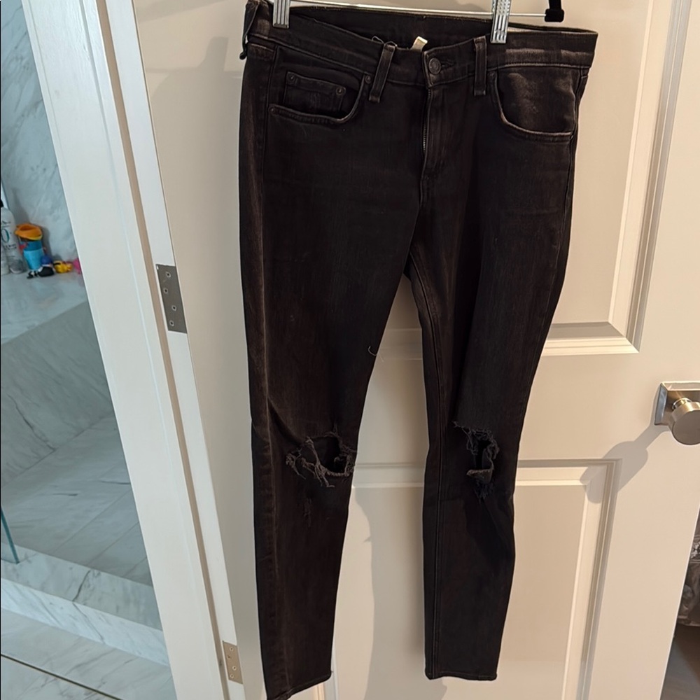 Rag & Bone Black Skinny Jeans